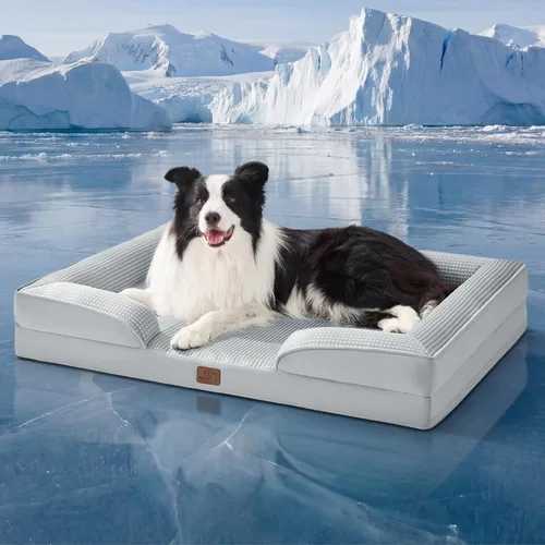 Vista 28 de Bedsure - Cama para gatos de interior, sofá cama lavable para perros muy pequeños, espuma de soporte con funda extraíble y lavable, forro Gris