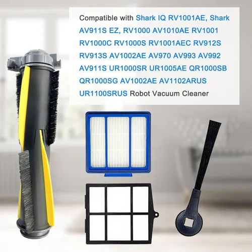Vista 2 de Kit de accesorios para Shark IQ RV1001AE, Shark AV911S EZ, AV1010AE RV1000 RV1001 AV970 AV993 AV1002AE UR1000SR UR1005AE Robot aspirador, 2 cepillos