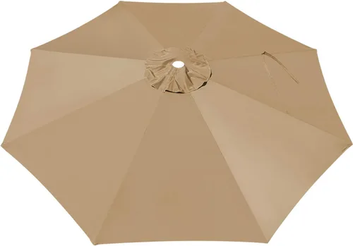 Vista 5 de BenefitUSA Cubierta de toldo de repuesto para sombrilla de patio voladizo de 10 pies (beige)