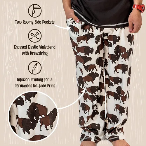 Vista 5 de Lazy One Pajama Pants For Men, Men's Separate Bottoms, Lounge Pants, Funny