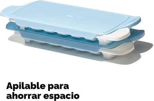 Vista 6 de OXO Good Grips - Bandeja para cubitos de hielo, 2 unidades, color blanco