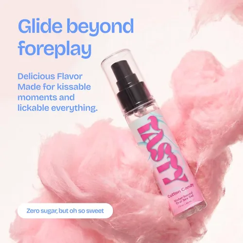 Vista 4 de IntiMD Crazy Girl Gel Comestible para Sexo Oral con Base de Agua y Sabor a Algodón de Azúcar, 2 Onzas, para Hombres, Mujeres y Parejas