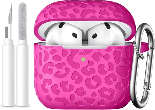 Vista 25 de Funda compatible con AirPods Pro 3 con grabado de leopardo APPro3-Negro