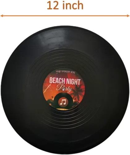Vista 2 de MINI ZOZI Discos de vinilo en blanco de 12 pulgadas falsos, 10 piezas en 1 paquete para decoración de habitación o decoración del hogar en la pared