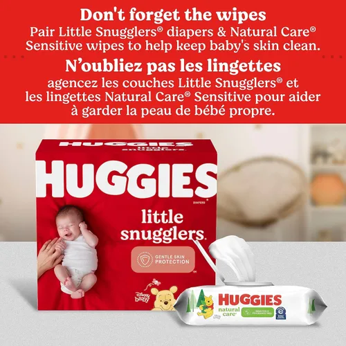 Vista 10 de Huggies Little Snugglers - Pañal para bebé, talla 1, 8 a 14 libras, 34717, 20