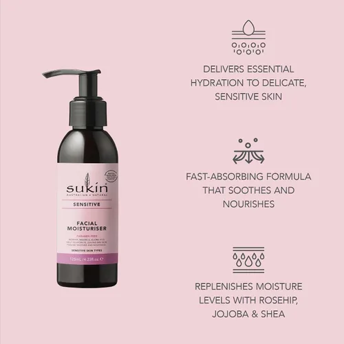 Vista 5 de Sukin Hidratante facial para piel sensible 4.23 onzas