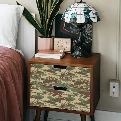 Vista 4 de FINGERINSPIRE 3 plantillas de camuflaje con pinceladas en capas de 11.8 x 11.8 pulgadas, plantillas de camuflaje para pintar patrones desordenados