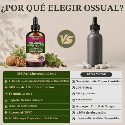 Vista 5 de Gotas de clavo de nogal negro de ajenjo liposomal 30 en 1, 4 onzas líquidas