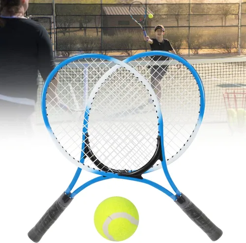 Vista 4 de Raqueta de tenis para niños, raquetas de tenis recreativas para jóvenes de aleación de hierro con bolsa de transporte, apta para Jior, jóvenes