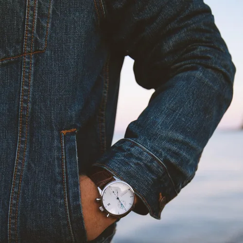 Vista 5 de About Vintage Reloj cronógrafo 1815 para hombre, acero inoxidable, analógico, impermeable