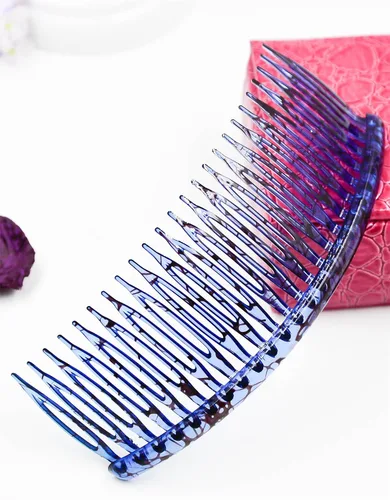 Vista 7 de Peine para el cabello con patrones surtidos de belleza sin esfuerzo de 4.7 pulgadas, paquete de 4