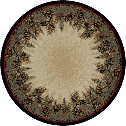 Vista 7 de BLACK FOREST DECOR Village Pines Alfombra - 2 x 4, polipropileno, resistente a las manchas, alfombra de área para interiores, 2 pulgadas de ancho x