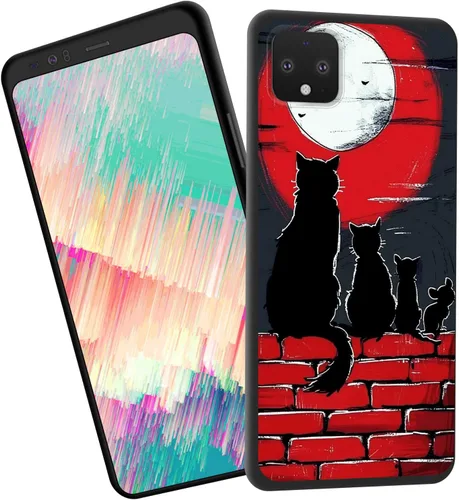 Vista 274 de Funda delgada para Google Pixel 4 XL, funda delgada de silicona de TPU suave a prueba de golpes para Google Pixel 4 XL, astronauta Galaxy