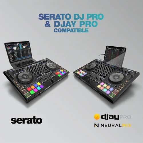 Vista 7 de Reloop Mixon 8 Pro Controlador DJ de 4 canales, negro