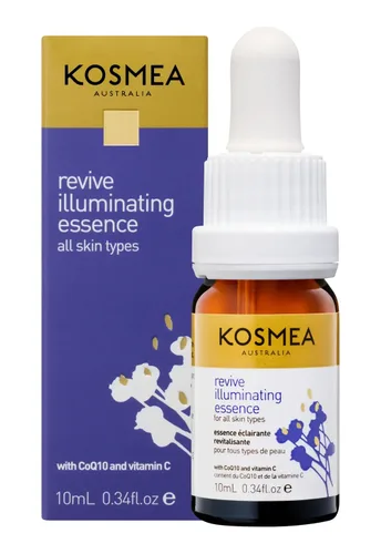 Vista 6 de Kosmea Revive - Aceite facial hidratante de esencia iluminadora para todo tipo de piel, 0.3 onzas líquidas, aceite facial superfino Aceite