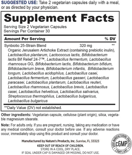 Vista 2 de Suplemento probiótico multicepa - 60 cápsulas vegetarianas - para mujeres y hombres