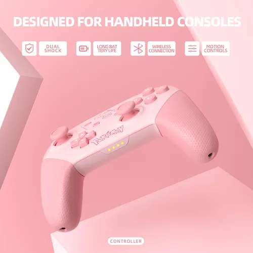 Vista 3 de Switch Controllers,Switch Pro Controller Compatible for SwitchSwitch LiteOLED,Gamepad Pro Controllers Wireless Remote Replacement Support Dual