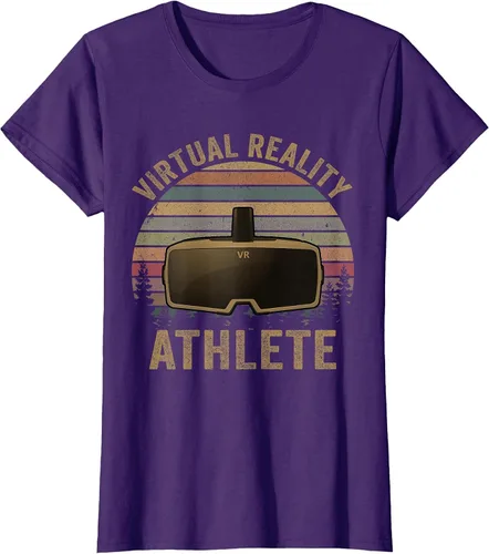 Vista 60 de Virtual Reality Athlete for VR Gamers Camiseta Asphalt Grey