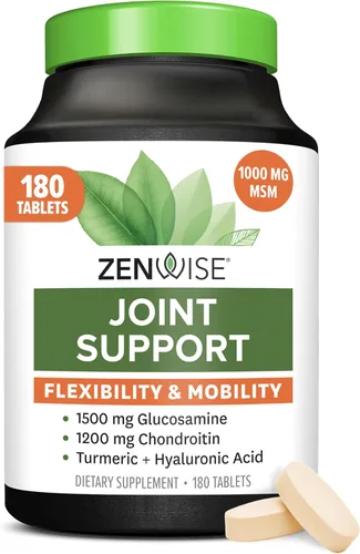 Vista 7 de Zenwise Health Suplemento de apoyo articular con glucosamina, condroitina, MSM, curcumina y sulfato, salud articular para mujeres y hombres, apoyo
