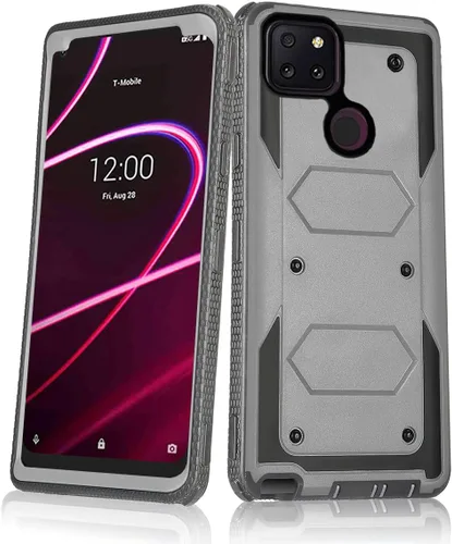 Vista 9 de Asuwish Funda de teléfono para T-Mobile Revvl 5G, híbrida, resistente, a prueba de golpes, a prueba de caídas, cuerpo completo, resistente