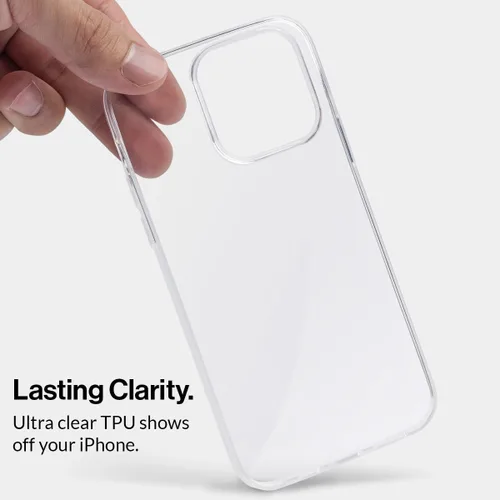 Vista 3 de totallee Funda transparente para iPhone 15 Pro, cubierta delgada ultra delgada y minimalista para Apple iPhone 15 Pro (2023)