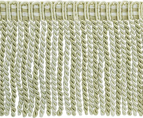 Vista 9 de DÉCOPRO Colección Noblesse de 6 pulgadas de largo con borde de flecos de lingote con cabecera de punto elegante (estilo # DB6), color burdeos