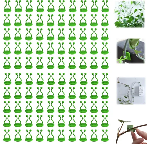 Vista 13 de HISKI Clips de pared para escalada de plantas, fijador de plantas verdes con gancho autoadhesivo, clips de pared para plantas trepadoras, clips