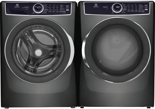 Vista 4 de Electrolux Lavadora de carga frontal apilable de 4.5 pies cúbicos en titanio con SmartBoost, blancos ópticos y enjuague puro