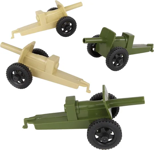 Vista 6 de Tim Mee Toy TimMee M3 Artillery - Juego de cañón de plástico negro de 4 piezas para hombre, fabricado en Estados Unidos