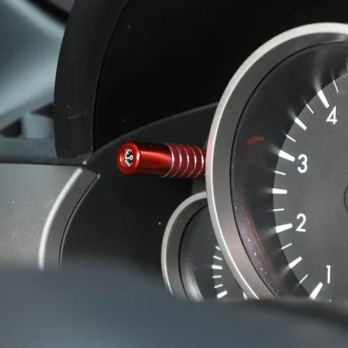 Vista 4 de Cubierta decorativa para barra de ajuste de tablero de instrumentos de aleación de aluminio para Mazda MX-5 RF Miata 2009-2015 (rojo)