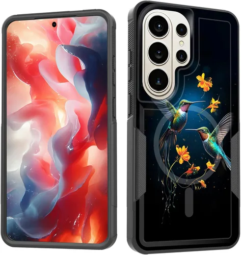 Vista 53 de Funda magnética para Galaxy A16 5G, [compatible con MagSafe] [protección contra caídas de grado militar] Funda resistente a prueba de golpes