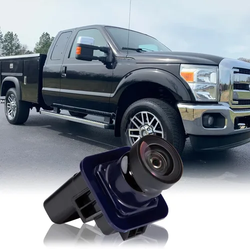 Vista 5 de EC3Z-19G490-A Cámara de respaldo compatible con 2013 2014 F250 F350 F450 F550 Super Duty, cámara de asistencia de estacionamiento 170° Ultra gran