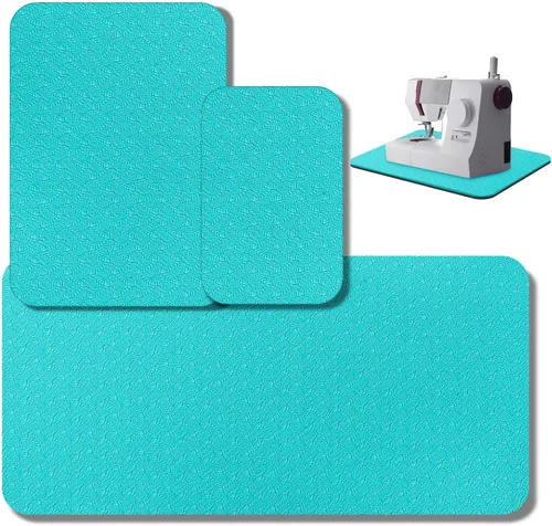 Vista 12 de Drydiet 3 Piezas Tapetes Silenciadores para Máquina de Coser Tapete de Pedal Almohadilla para Máquina de Coser Goma Antideslizante que se Mantiene