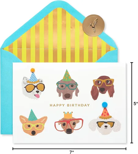 Vista 7 de Papyrus Tarjeta de cumpleaños para perros (Celebrating You Today)