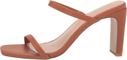 Vista 5 de The Drop Women's Avery Square Toe Two Strap High Heeled Sandal