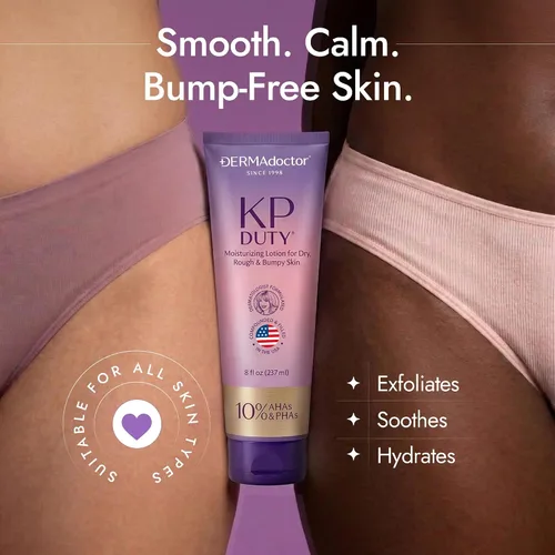Vista 5 de DERMAdoctor KP Bump Eraser Keratosis Pilaris Loción – Crema KP suave para brazos y cuerpo completo Loción para la piel áspera y con baches