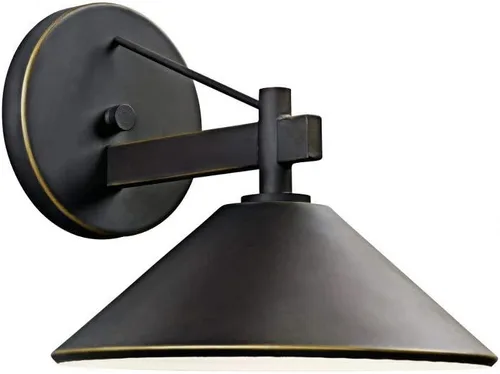 Vista 11 de Kichler Ripley - Lámpara de pared para exteriores (7.5 pulgadas), color bronce