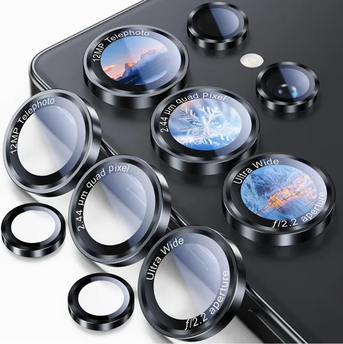 Vista 54 de Uyiton Protector de lente de cámara para Samsung Galaxy Z Fold 7 - Cubierta de pantalla trasera de vidrio templado de grado militar
