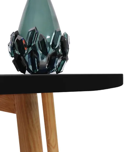 Vista 7 de NEWISHER Mantel redondo ajustable de elastano elástico negro con bordes elásticos para comedor, picnic y patio, 48 pulgadas