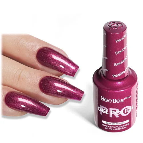 Vista 42 de Beetles PRO - Esmalte de gel blanco, color blanco de 0.7 fl oz A - Creme White Ansiedad de calma