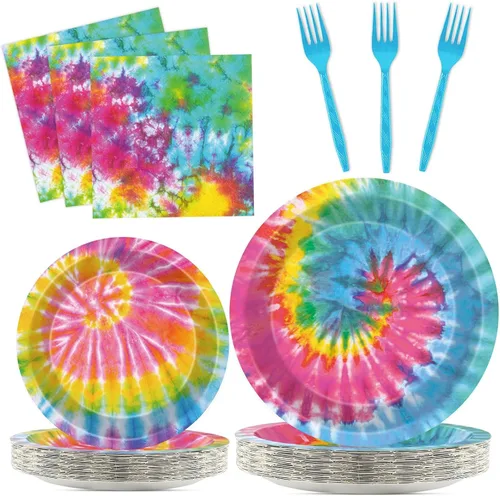 Vista 25 de Qyeahkj Juego de 100 platos de papel y servilletas de abeja, suministros para fiesta de primer cumpleaños, suministros para el primer cumpleaños