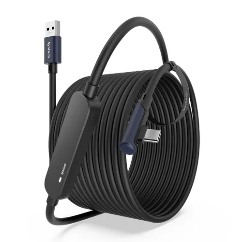 Vista 11 de Syntech Link Cable 10 FT Compatible with Oculus/Meta Quest 3/Meta Quest 3S, Quest2/Pro/Pico 4/Ultra Accessories and PC/SteamVR, High Speed PC Data