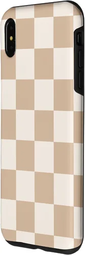 Vista 20 de Funda de tablero de ajedrez marrón beige claro para iPhone 14 Pro