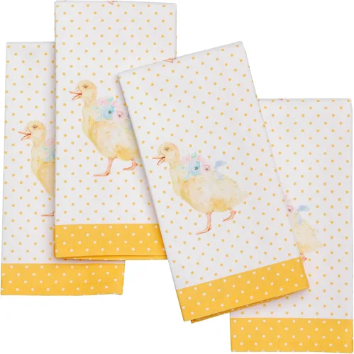 Vista 130 de Maison d' Hermine Juego de 4 servilletas de tela 100% algodón, suaves y duraderas, servilletas cuadradas reutilizables para uso diario, lavables