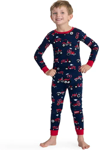 Vista 2 de Hatley Conjunto de pijama estampado de manga larga de algodón orgánico para niños