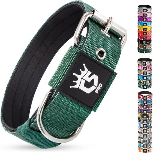 Vista 20 de TSPRO Collar Táctico para Perro de 1.25 Pulgadas de Ancho Collares Gruesos para Perro con Hebilla de Metal de Servicio Pesado, Duradero, Fuerte
