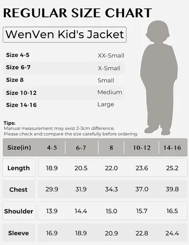 Vista 7 de WenVen - Chaqueta de algodón ligero con capucha para niño