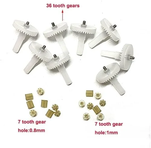 Vista 2 de E88 Teng1 Quadrotor Spare Parts Engines Gear Main Gears E525 Motor for LS-E525 RC Drone(7T 36T Gears)