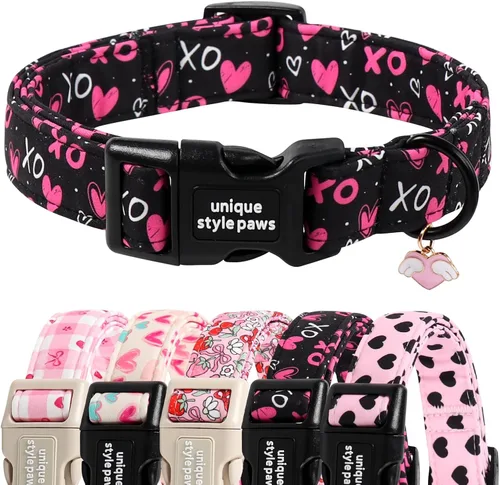Vista 55 de Unique style paws Collar de perro con hebilla de plástico con colgante, collar de cachorro para primavera y verano, traje de baño para fiesta
