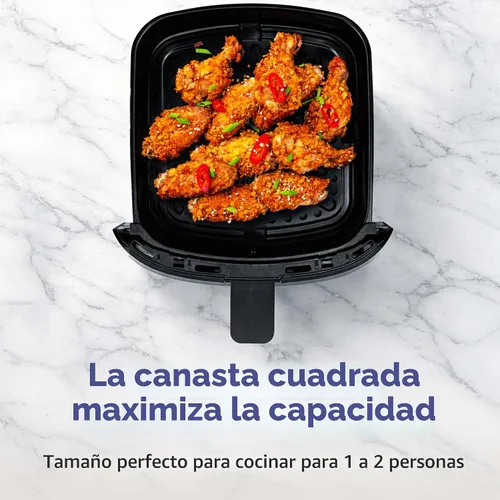 Vista 4 de MAGNAVOX HOME - Freidora de aire eléctrica de 2.6 cuartos de galón, temperatura ajustable, control de panel táctil, funciones de cocción de un solo